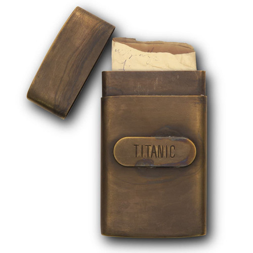 Titanic Brass Pocket Map Case