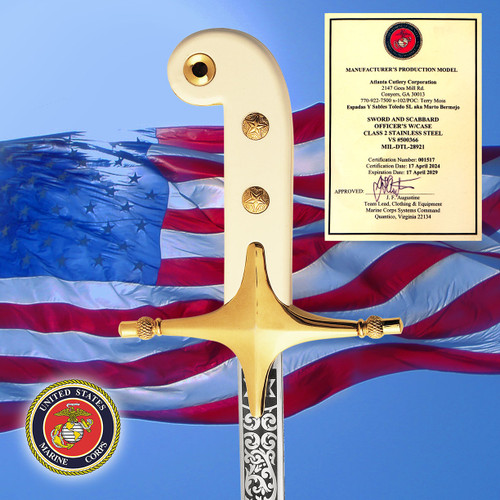 US Marine Corps Certified Officer's Saber from Spain