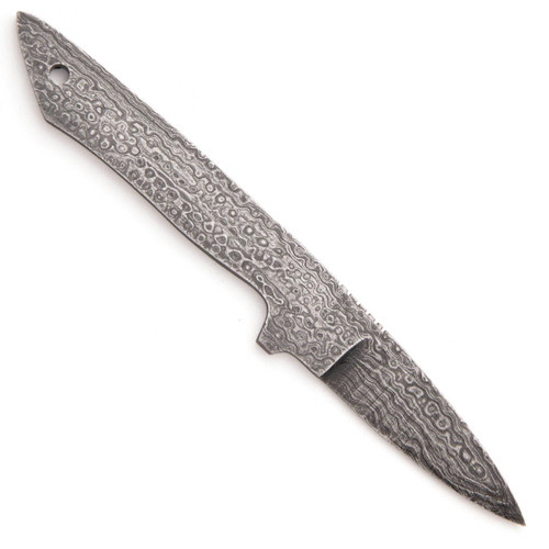 Knife Blank - Damascus Utility Knife with 2-1/4" Drop Point Blade