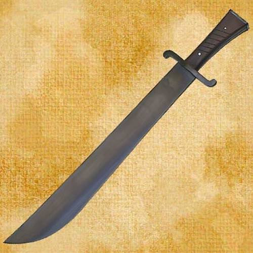 replica WWII German Luftwaffe Survival Machete with  high carbon steel blade and blued metal sheath