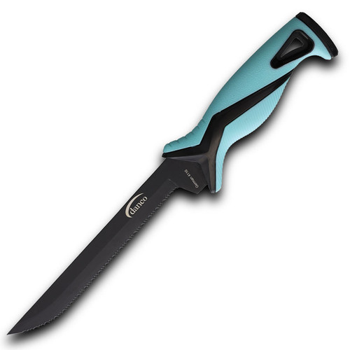 Danco Pro Series 7” Serrated Fillet Knife has a solid grip and corrosion resistant blade, great for water environments