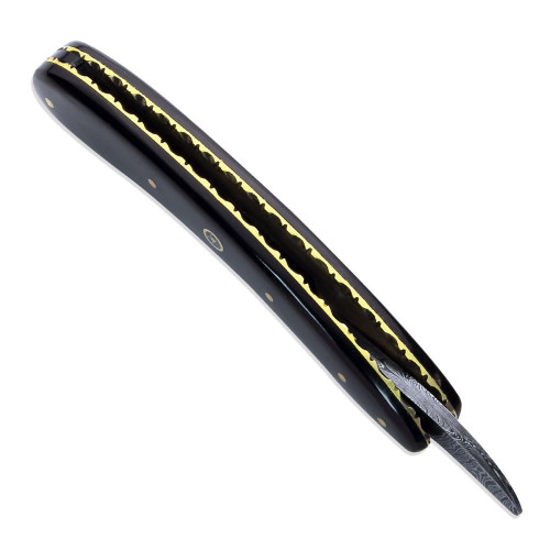 Damascus Razor with Horn Scales Atlanta Cutlery Corporation