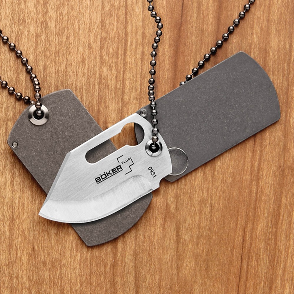 Boker Dog Tag Knife | Compact Boker Plus Neck Knife