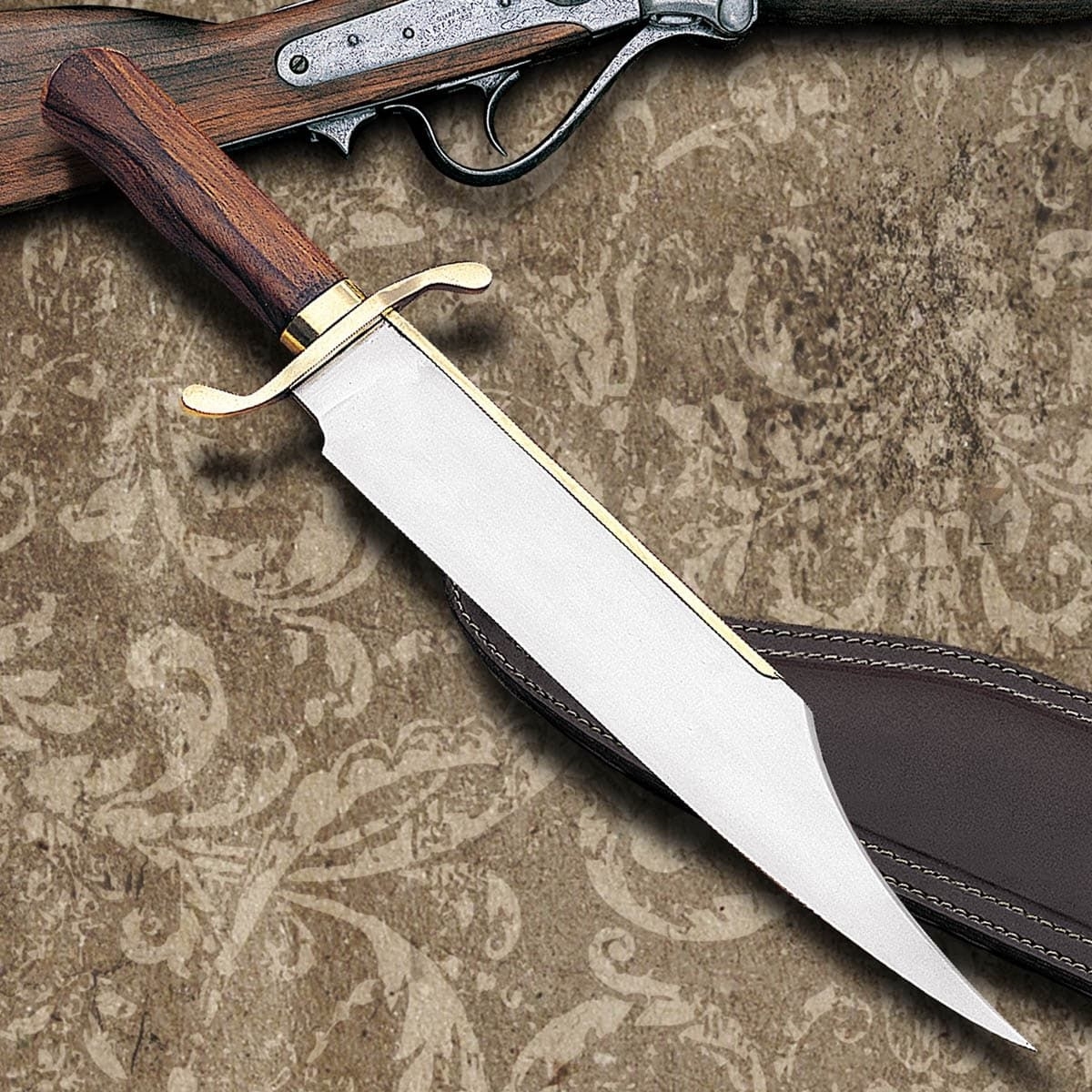 Ｂｏｗｉｅ　ｓｔｙｌｅ Primitive Bowie Knife - Atlanta Cutlery Corporation