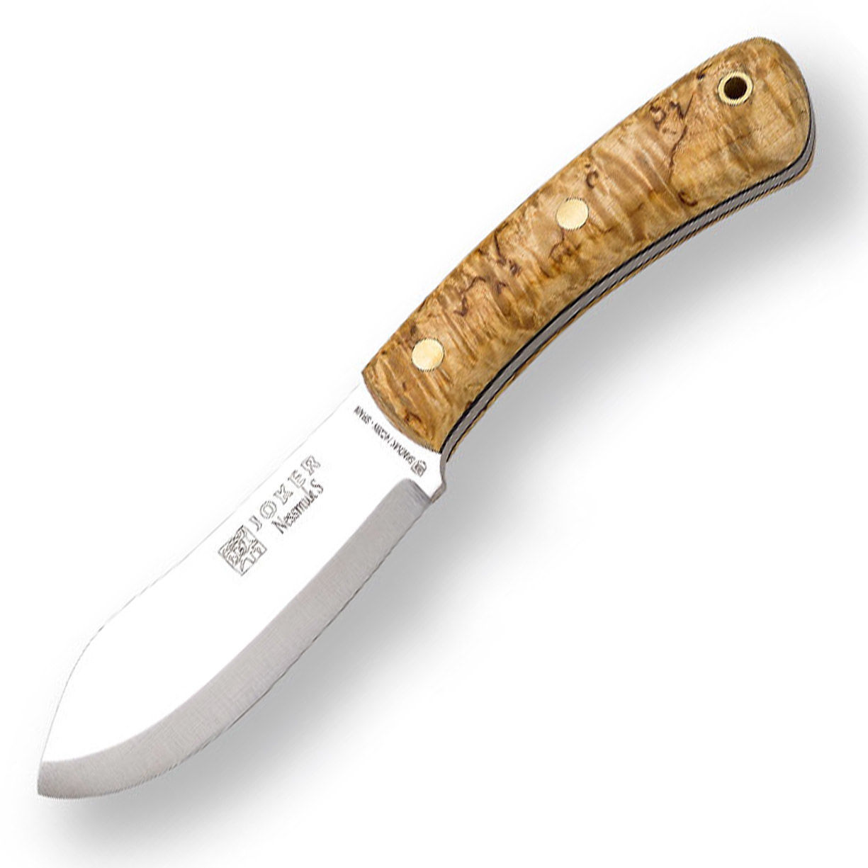 Joker Nessmuk S Bushcraft Knife Curly Birch Handle