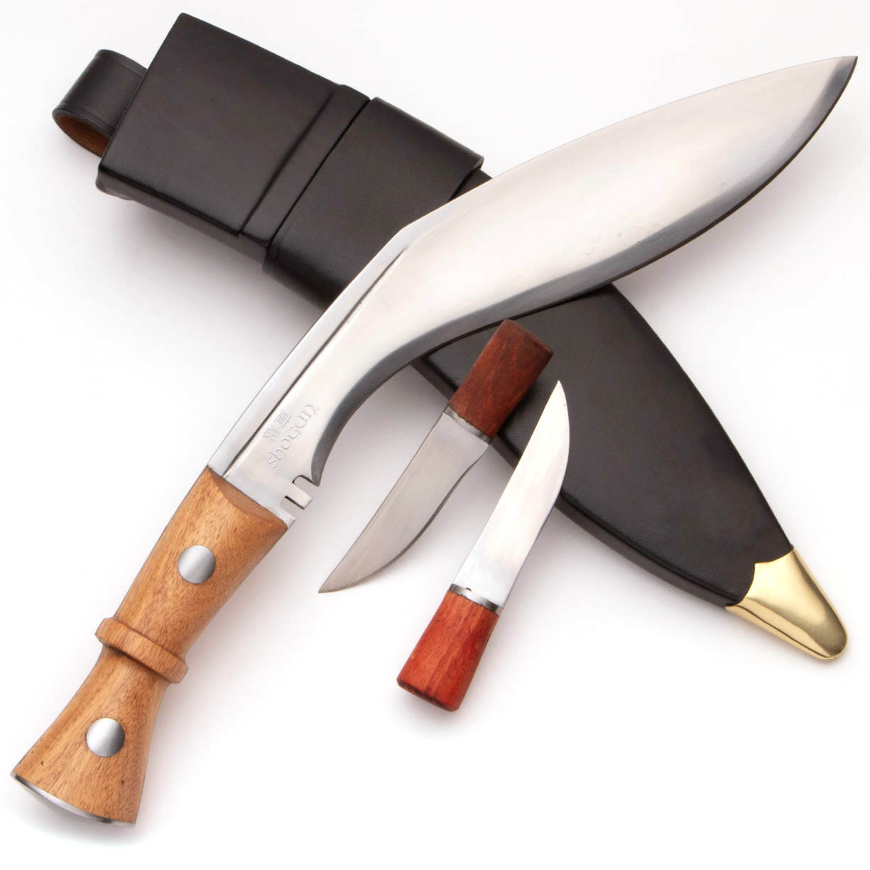 Shogun Kukri with Sheath and Accessory Knives- AtlantaCutlery.com