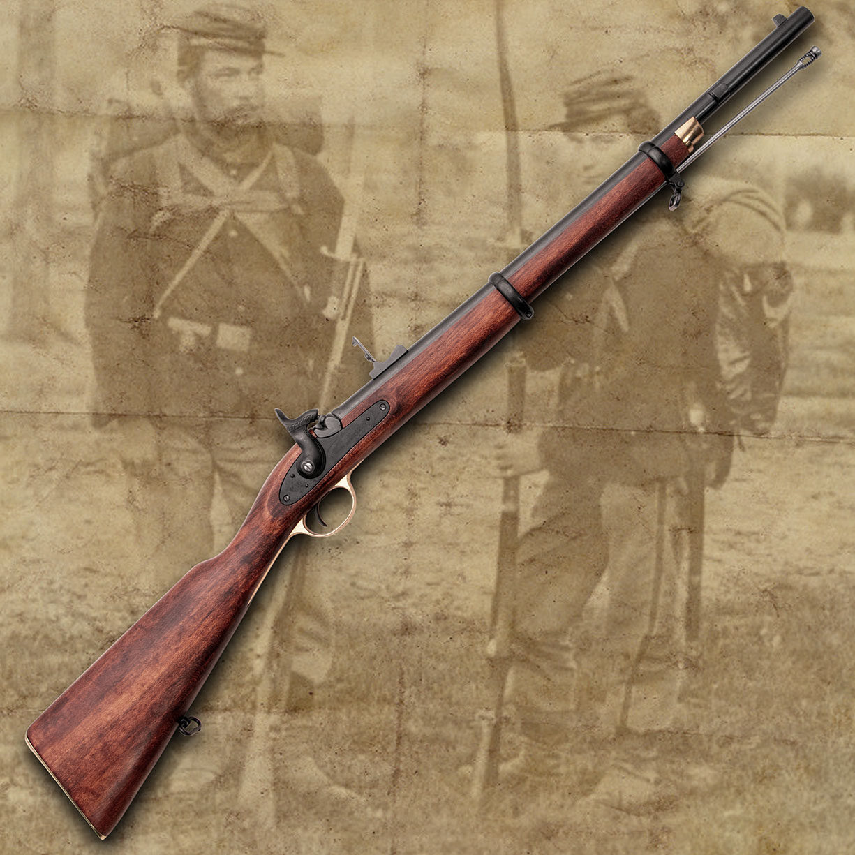 Non Firing Civil War Replica P-60 Enfield Musketoon Rifle