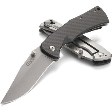 CRKT Xan Framelock Folding Knife | Carbon Fiber EDC Tactical Knife