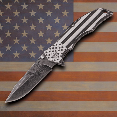 『激レア』The Knife in spun America Proud American - Atlanta Cutlery Corporation