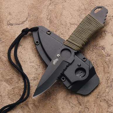 Double Agent I Neck Knife - Serrated - Atlanta Cutlery Corporation