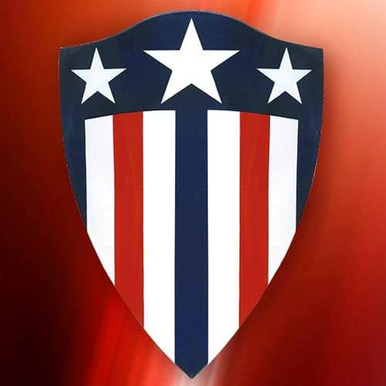 Captain America shield DIY for a 3-year-old's arm