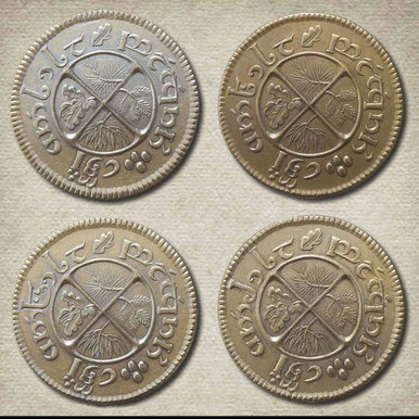 The Shire Tuppences Set of 4 Solid Brass Coins- Atlanta Cutlery