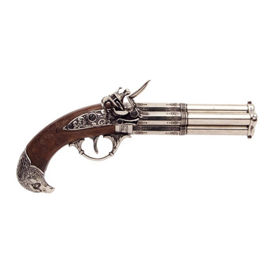 quadruple barrel pistol