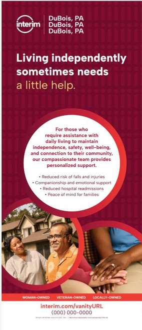 WaveLine® BannerStand w/Feet (36"x90") - Personal Care