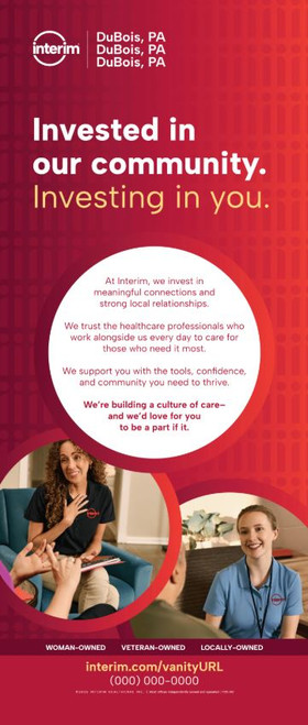 WaveLine® BannerStand w/Feet (36"x90") - Recruiting