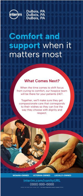 WaveLine® BannerStand w/Feet (36"x90") - Hospice