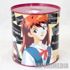 Evangelion Metal Can Coin Box Bank (H:4.5 inches) Asuka Langley JAPAN ANIME