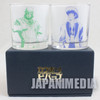 Cowboy Bebop Spike & Jet Black Rock Glass set 20th Anniversary JAPAN