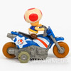 Super Mario Kart Wii Kinopio Toad Mini Figure Pull Back Car Bike JAPAN Japanimedia Store 4