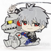 Evangelion Kaworu Nagisa x MechaGodzilla Mascot Rubber Strap JAPAN