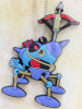 Dragon Quest Attack Bot Killer Machine Rubber Mascot Ball Chain JAPAN