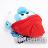 PaPa Smurf Face Type Plush Doll Pouch Mini Bag Ballchain JAPAN SMURFS