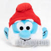 The Smurfs PaPa Smurf Face Type Plush Doll Pouch Mini Bag Ballchain JAPAN Japanimedia Store FRONT
