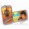 Street Fighter 2 Animation Dhalsim Fei-Long Plastic Plate Charm Ballchain Set Japanimedia Store FRONT