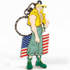 RARE! Street Fighter ZERO Nash Rubber Mascot Key Chain / JAPAN GAME CAPCOM Japanimedia Store FRONT