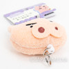 Crayon Shin-chan Buriburizaemon Plush Doll Mascot Reel Keychain JAPAN