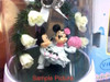 Disney Mickey & Minnie Mouse Twinkle Wedding Dream Dome Figure White Ver. JAPAN