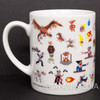 Capcom Dot Character Design Mug / Street Fighter Devil May Cry Monster Hunter Japanimedia Store