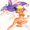 Retro RARE! Dirty Pair Flash Kei & Yuri Hologram Picture Card Japanimedia Store