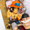 One Piece Portgas D. Ace & Whitebeard Twin Figure Keychain Banpresto JAPAN