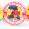 Retro Dirty Pair Kei & Yuri Button badge Pins 3pc Set JAPAN ANIME 2