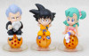 Set of 3 Dragon Ball Z Chara Puchi Mini Figure Bulma Gokou Jacky JAPAN ANIME Japanimedia Store FRONT