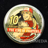 Retro RARE! KOF King of Fighters 10th Anniversary Metal Pins 5pc Set SNK Kotobukiya