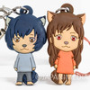 Wolf Children Ame & Yuki Mascot Rubber Strap Set