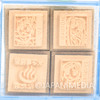 Love Hina Mini Stamp Set #2 / Motoko Su Shinobu Hinata-sou
