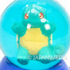 Retro RARE! Pokemon Squirtle Zenigame Bouncy Ball w/Stand TOMY JAPAN GAME
