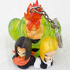Dragon Ball Z Android 16 17 18 Mascot Figure Clear type Key Chain JAPAN ANIME