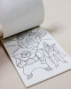 Dragon Ball Z Mini a line drawing for coloring-in w/Sticker JAPAN ANIME MANGA