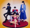 Lupin the Third (3rd) Lupin Family Figure On The Chair Banpresto JAPAN ANIME