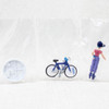 Dragon Ball Mini Figure Bulma with Bicycle Full-color JAPAN ANIME