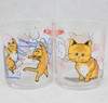 RARE! What's Michael ? Glass 2pc Set Sapporo Makoto Kobayashi JAPAN ANIME MANGA