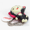 Unico Chao Black Cat Mascot Figure Ball Chain Tezuka Osamu JAPAN