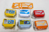 Set of 6 Famicom Mini Can Case + Dot Strap Keychain Ver.02 Epoch Mario JAPAN Japanimedia Store FRONT