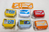 Set of 6 Famicom Mini Can Case + Dot Strap Keychain Ver.02 Epoch Mario JAPAN