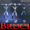 BRUCE LEE Metal Statue Figure Silver ver. Medicom Toy JAPAN KUNG FU MOVIE