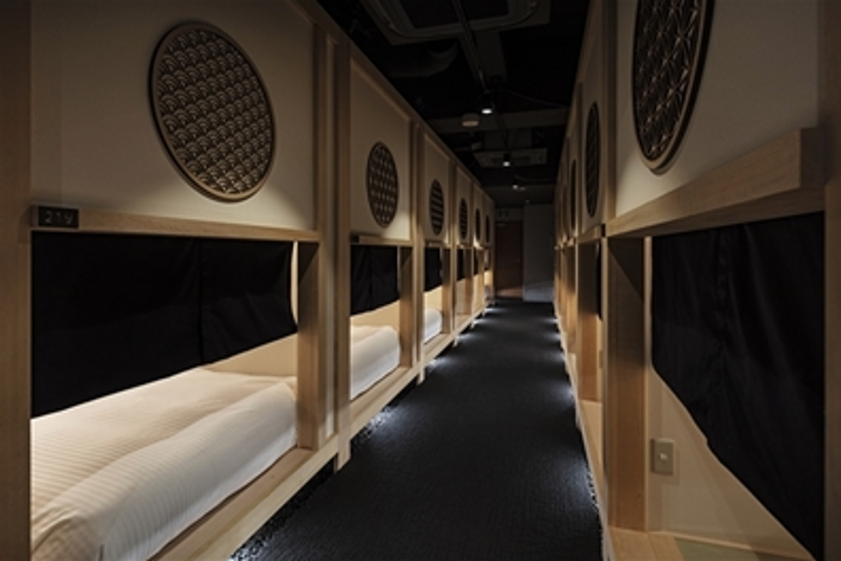 "Hotel zen tokyo" Capsule hotel incorporating the spirit of Zen opened in Nihonbashi Ningyocho